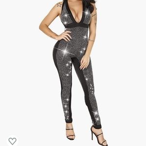 Women's Rhinestone Jumpsuit
